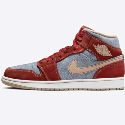 De Nike Air Jordan 1 Mid SE Denim is een remake van de originele Air Jordan