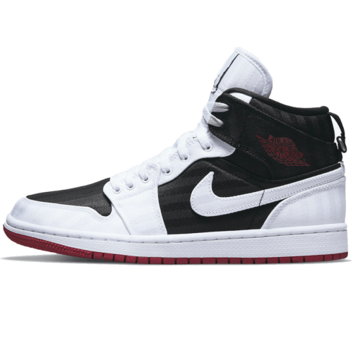 Nike Jordan-1-Mid-SE-Utility-Canvas-White-Black-Gym-Red-W